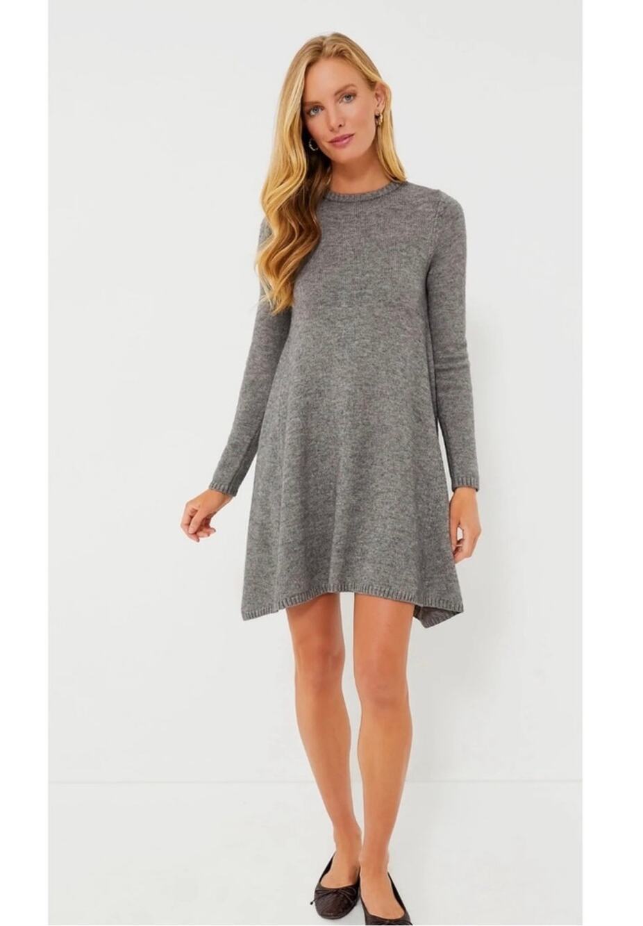 NWT Tuckernuck Pomander Place Maia Sweater Dress Gray Large
